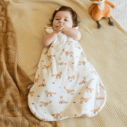 gigoteuse-bebe-sans-manches-douce-foret-motif-renard