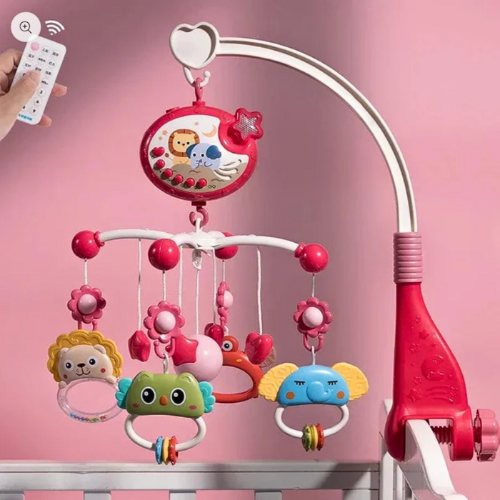 mobile-musical-bebe-lumineux-rose