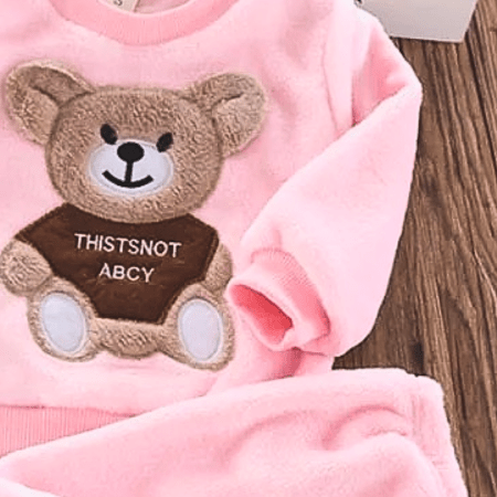 pyjama-enfant-polaire-ours-rose