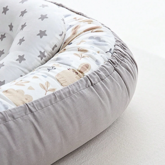 reducteur-de-lit-bebe-chouette-lapin-bords-protecteurs