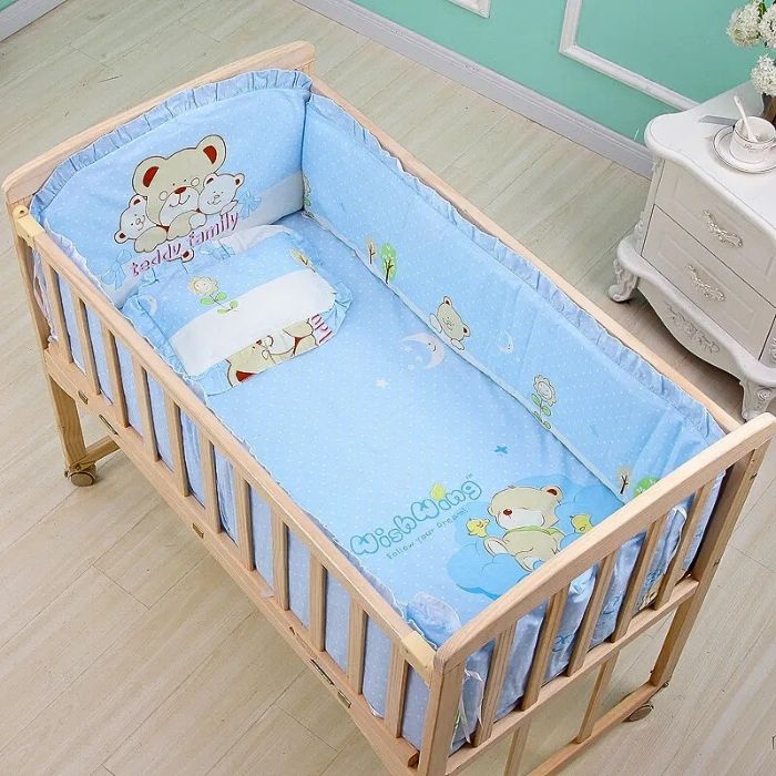 tour de lit bebe complet protection contre les barreaux