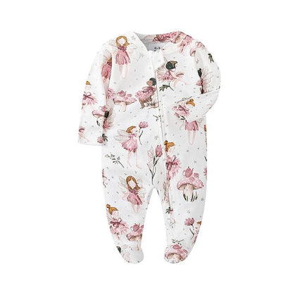 barboteuse bebe imprimee motif fee dansante