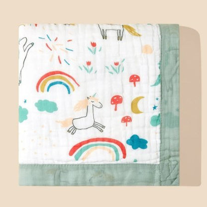 couverture-bebe-coton-calin-cheval-arc-en-ciel