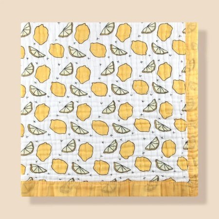 couverture-bebe-coton-calin-citron