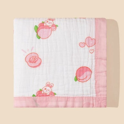 couverture-bebe-coton-calin-peche