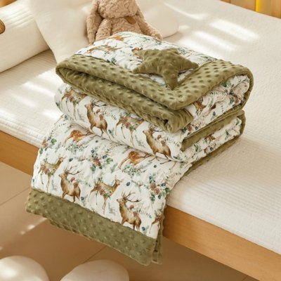 couverture-bebe-et-enfant-safary-verte