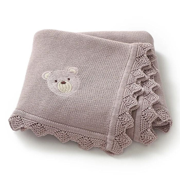 couverture-bebe-tricot-ourson-mauve