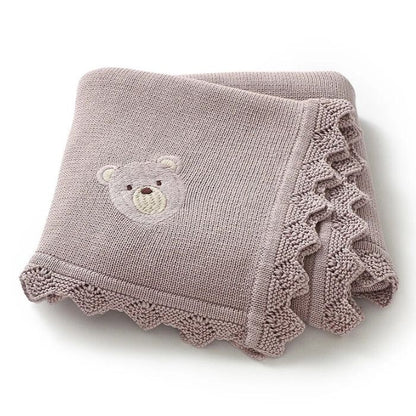 couverture-bebe-tricot-ourson-mauve