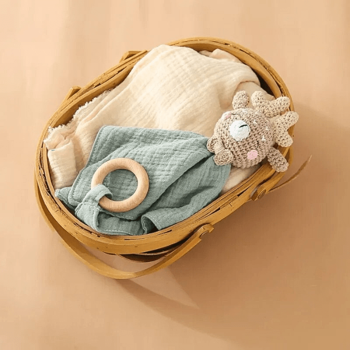 DOUDOU POUR BEBE EN CROCHET AMIS SAUVAGES - Ptipoupon