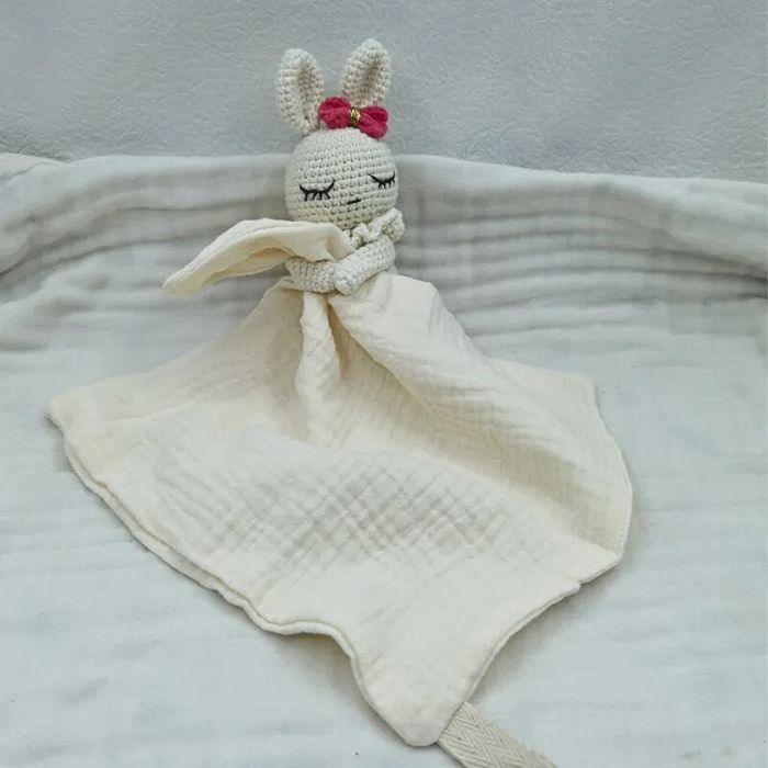 doudou bebe nin nin lapin blanc