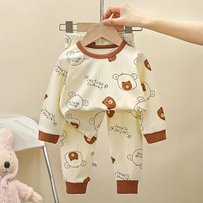 qualite-du-pyjama-bebe-imprime-brun