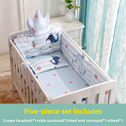 Tour de lit bébé - Ensemble de 5 pièces Baleine