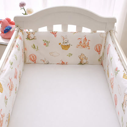 tour de lit bébé fille château lapin enchanté 180 cm