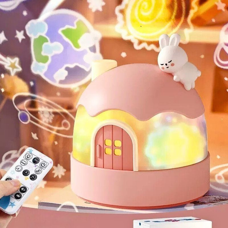 veilleuse-projection-bebe-feerique-lapin-rose