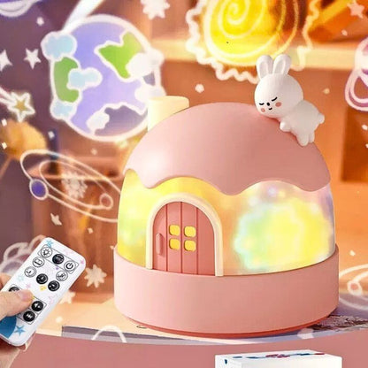 veilleuse-projection-bebe-feerique-lapin-rose